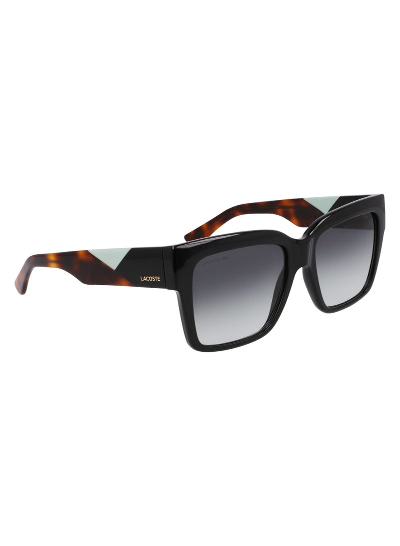 LACOSTE FULL RIM BIO INJ-G820 RECTANGLE LACOSTE SUNS L6033S  5517 (001) BLACK - Image 3