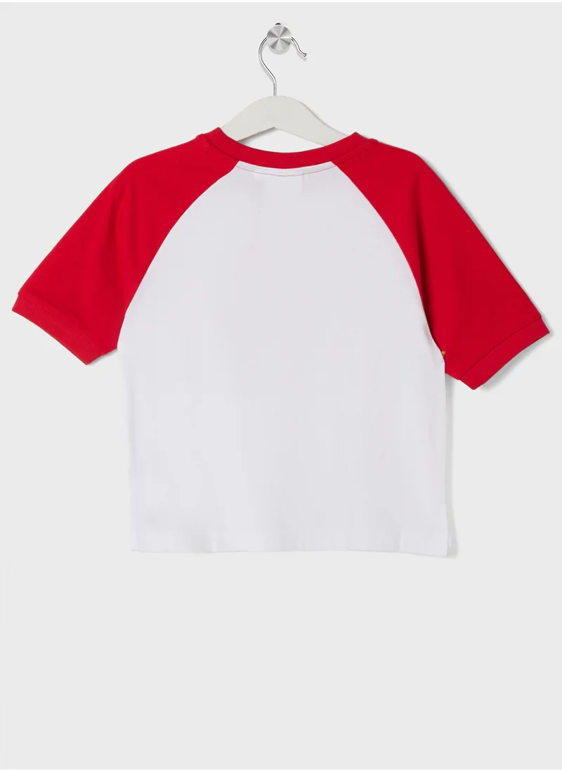 هوجو Kids logo color block T-Shirt