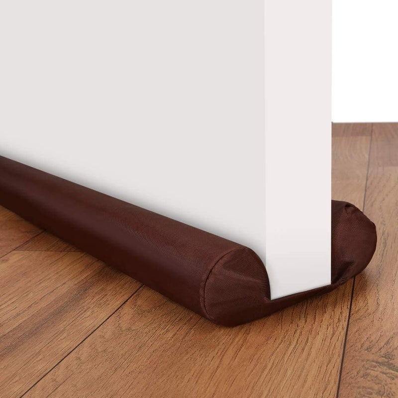 Under Door Draft Blocker Twin draft guard reduce Noise Breeze Blocker Adjustable Door gap Sweeps - Image 1