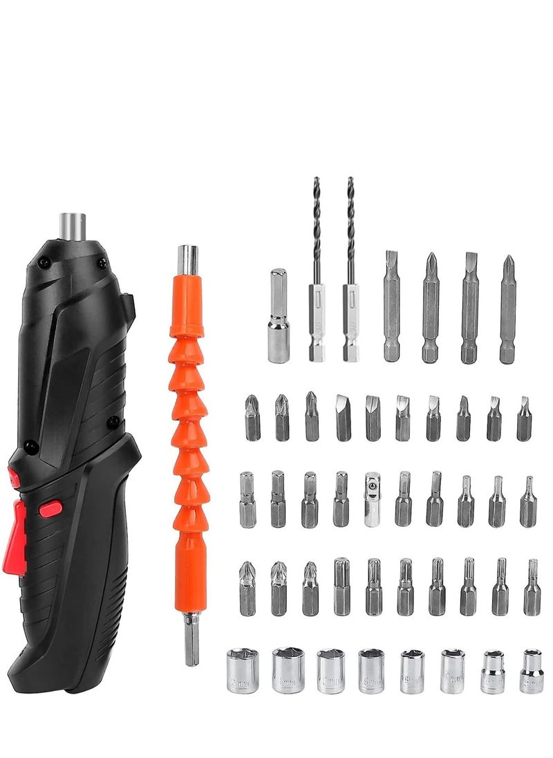 Generic Cordless Drill Set, Rechargeable Power Screwdriver Set, With LED Lights, Suitcase, 47PCS Drill/Screwdriver Accessories, Suitable For Home and Office Manual Tools  - Image 3