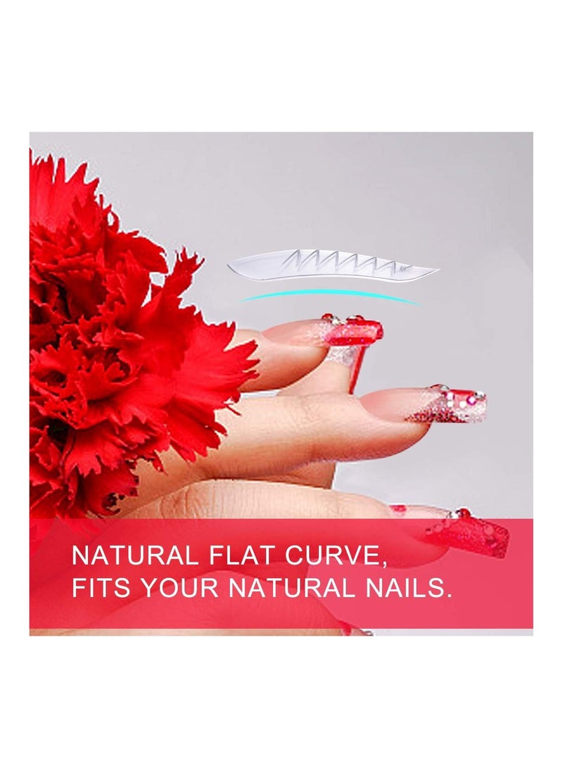 brunson Dual Nail Forms for Poly Extension Gel Pre-shaped False Tips with Scale 120pcs Manicure Tool for Nail Extensions Mold Nail Tips Acrylic Nails False Nails Manicure Tool - Image 4