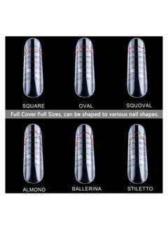 brunson Dual Nail Forms for Poly Extension Gel Pre-shaped False Tips with Scale 120pcs Manicure Tool for Nail Extensions Mold Nail Tips Acrylic Nails False Nails Manicure Tool  - Image 3