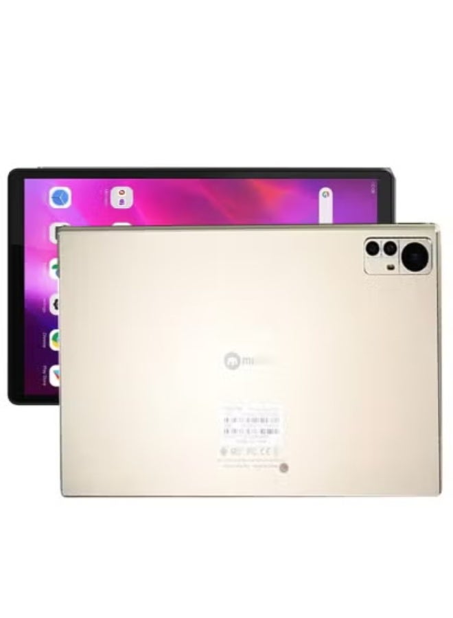 ELTRAZONE Mione Max Pro 5G Android Tablet | 10.1-Inch HD Display, 6GB RAM 256GB Storage, 10,000mAh Battery, Dual SIM 5G | Includes Wireless Keyboard & Leather Case – Perfect for Work, Study & Entertainment – Gold - Image 1