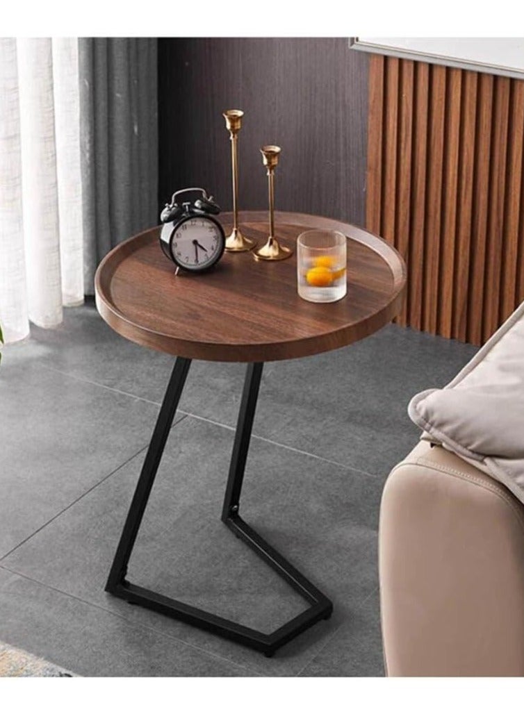 DubaiGallery Side Table Small Bedside Table Mini Skinny Bedside Table End Table, Space Saving Height 27.6 inches (70 cm) C-Shaped Coffee Table, Side Sofa Snack Table for Sofa Reclining Furniture - Image 2