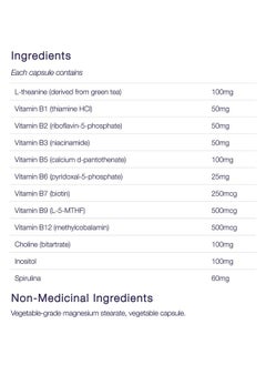 CanPrev Synergy Bcomplex With Ltheanine Vegi Capsules 60 Count  - Image 5