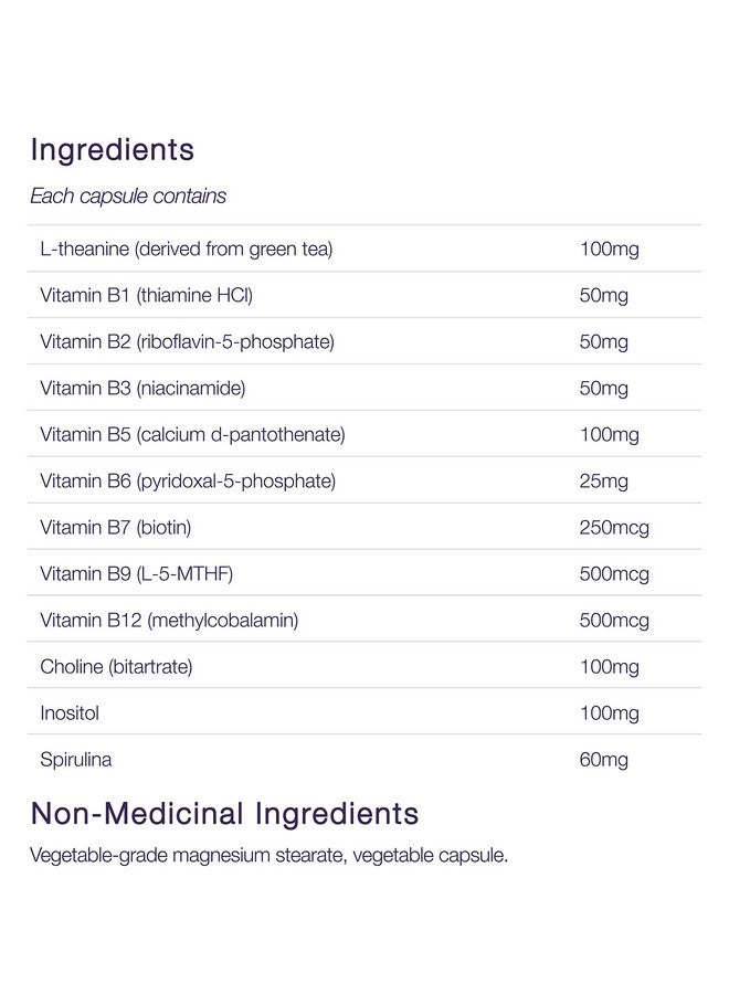 CanPrev Synergy Bcomplex With Ltheanine Vegi Capsules 60 Count - Image 5