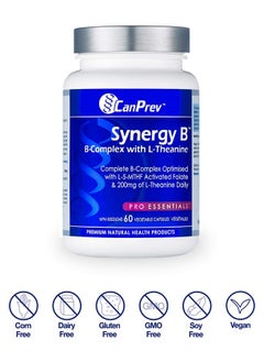 CanPrev Synergy Bcomplex With Ltheanine Vegi Capsules 60 Count  - Image 3