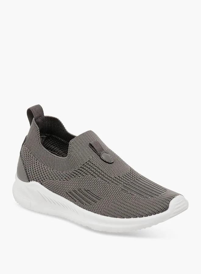 Oaklan by Shoexpress GREY Boys by Shoexpress Pull Tab Detail Slip-On Sports Shoes for Men | Best Price UAE
