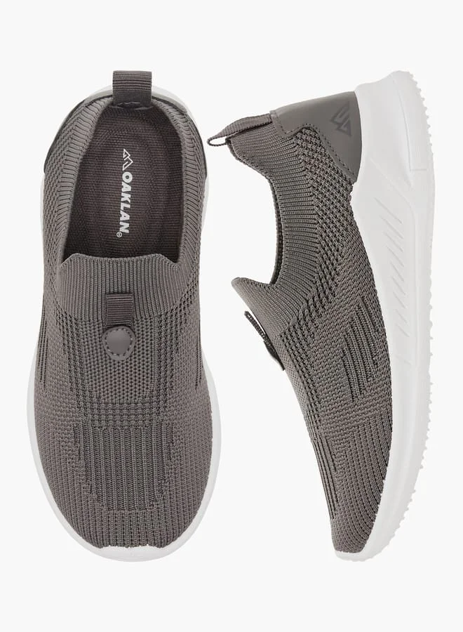Oaklan by Shoexpress GREY Boys by Shoexpress Pull Tab Detail Slip-On Sports Shoes for Men | Best Price UAE