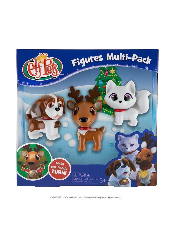 The Elf on the Shelf The Elf on the Shelf - Elf Pets Figures Multipack Includes St. Bernard, Reindeer, and Arctic Fox!  - Image 1