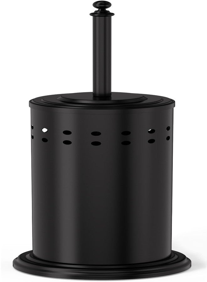 DOWRY Anti-Hand Off Toilet Plunger with Holder for Bathroom,Powerful Efficient Force Suction Cup,Heavy Duty, Deep Cleaning Black - Image 1