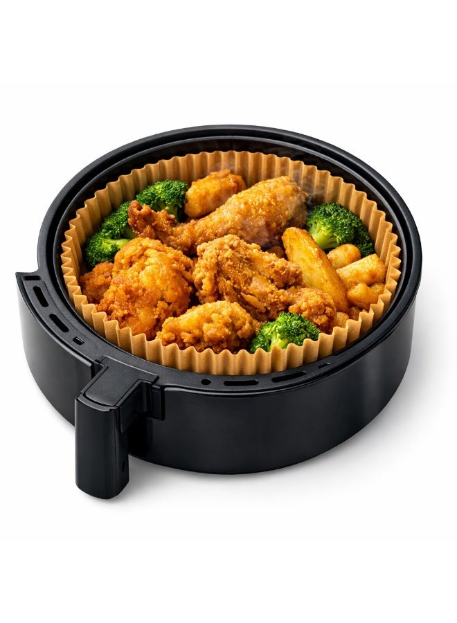 Air Fryer Disposable Paper Liners, 100 PCS, Non-stick, Oil-Proof, Water-proof, Food Grade, 160mm x 45mm - Image 5