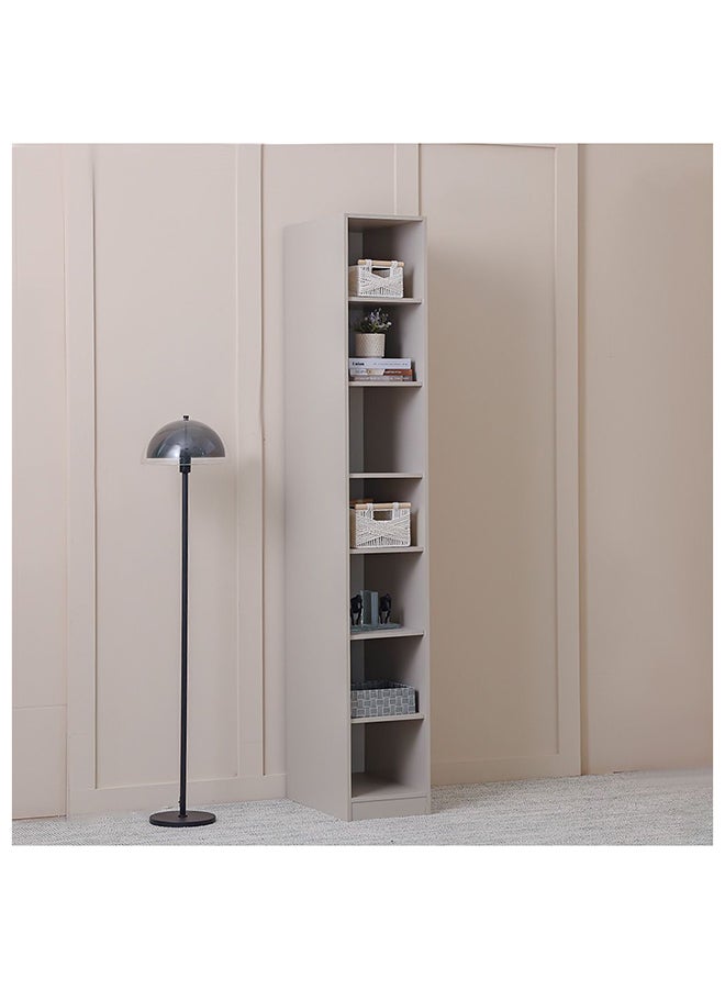 DANUBE HOME Defne 35Cm Storage Cabinet with Shelves - Cream/Black - Stylish Office Furniture & Accessories - Engineered Wood Office Desk Storage Solution - Multi-Color Storage Cabinet for Home & Office