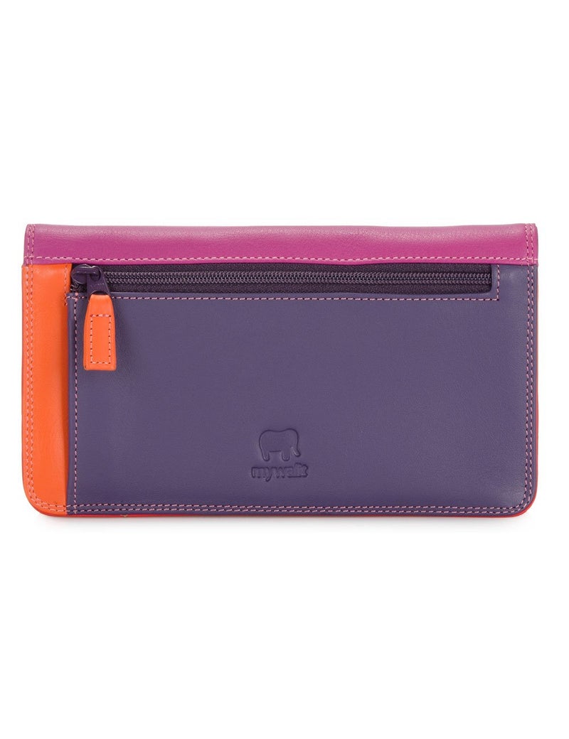 mywalit Medium Matinee Leather Wallet | 10 Card Slots | ID Window & Coin Pocket | Sangria Multi | Stylish & Compact Accessory for Men & Women | Perfect for Everyday Use - Image 2