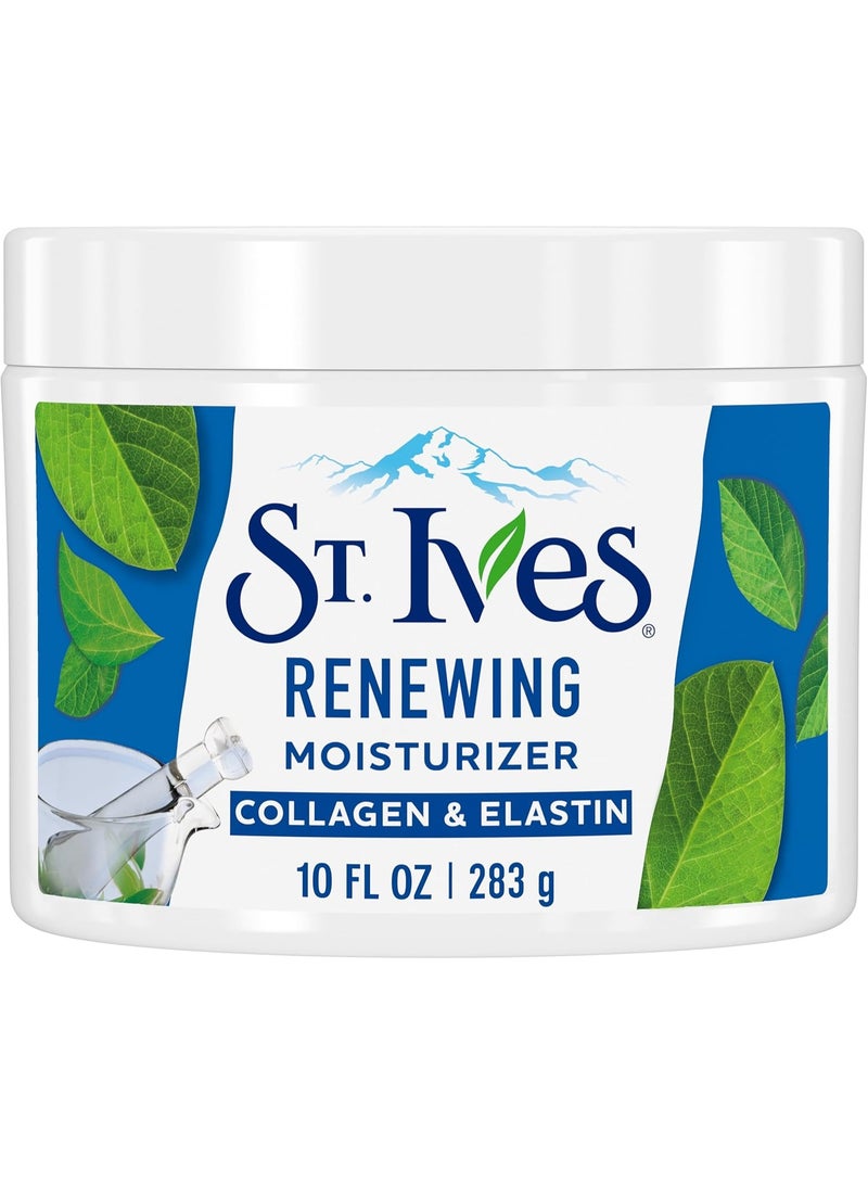 St. Ives Renewing Collagen & Elastin Moisturizer| Helps Renew Skin For Healthy & Youthful Glow| Moisturizer for Deeply Nourished Skin| Paraben-Free & Non-Greasy| Dermatologically Tested| 283 gm