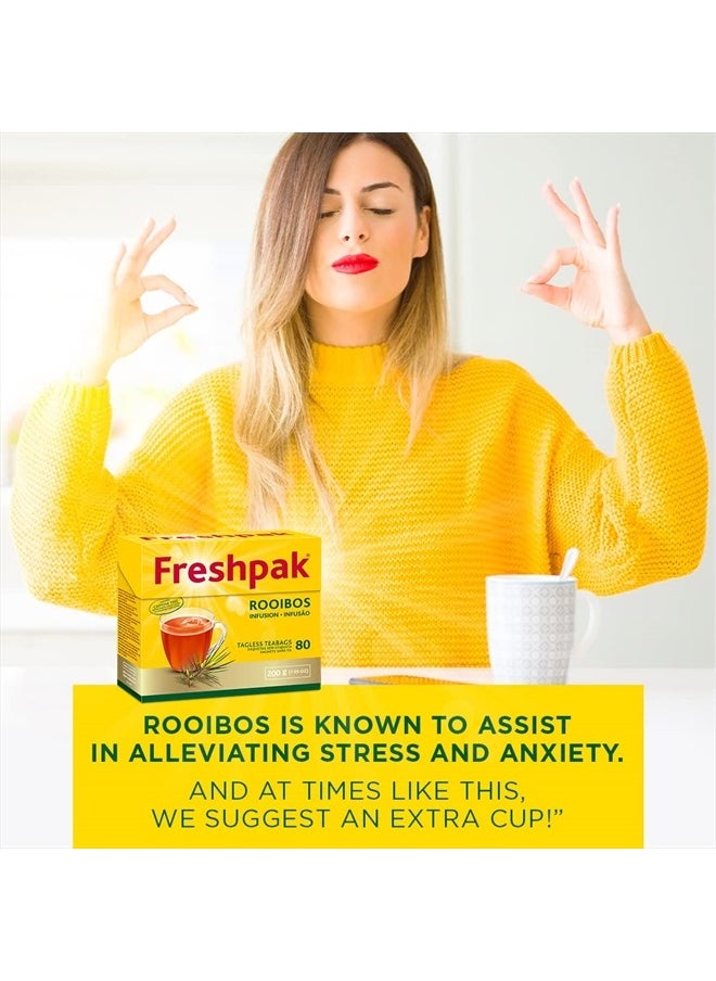FRESHPAK Rooibos Infusion Tea, 80 Tagless Teabags  - Image 5