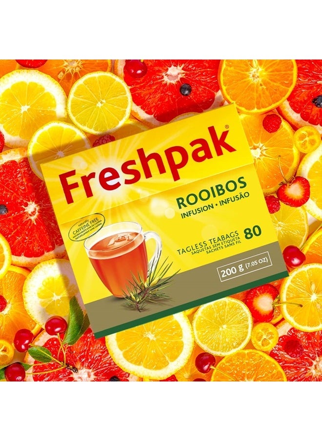 FRESHPAK Rooibos Infusion Tea, 80 Tagless Teabags  - Image 4