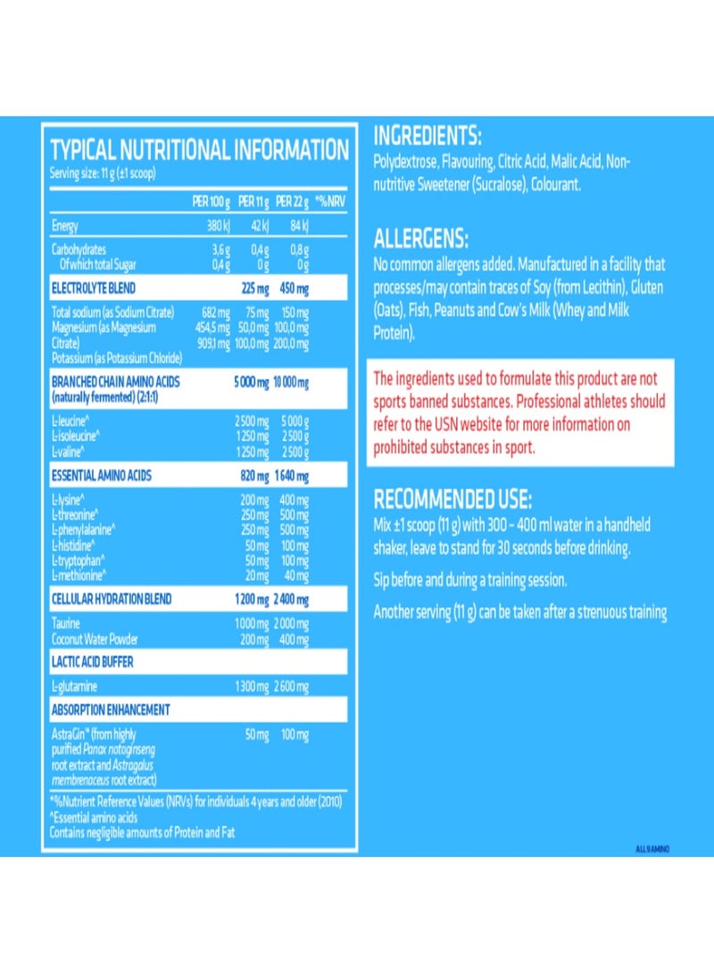 USN All9 Amino Nectarine Flavor 330G - Image 2