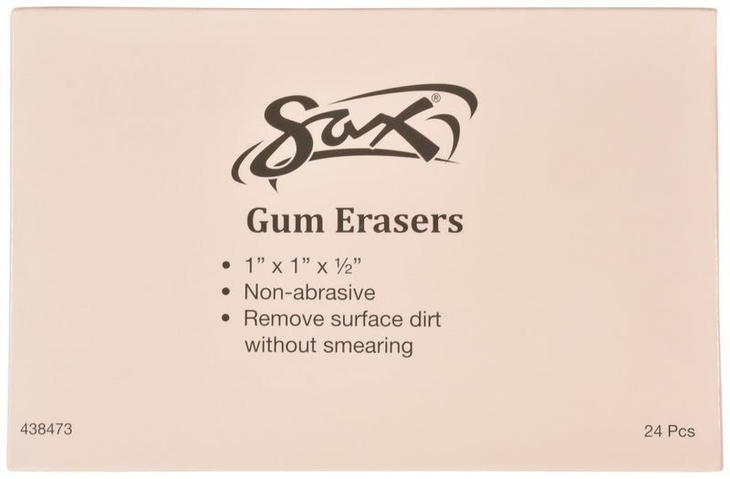 Sax 438473 Art Gum Block Erasers, 1 x 1 x 1/2 Inches, Pack of 24 - Image 2