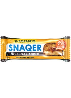 Snaq Fabriq SNAQER Chocolate Protein bar with Peanuts and Caramel No Sugar Added 12x50g  - Image 3