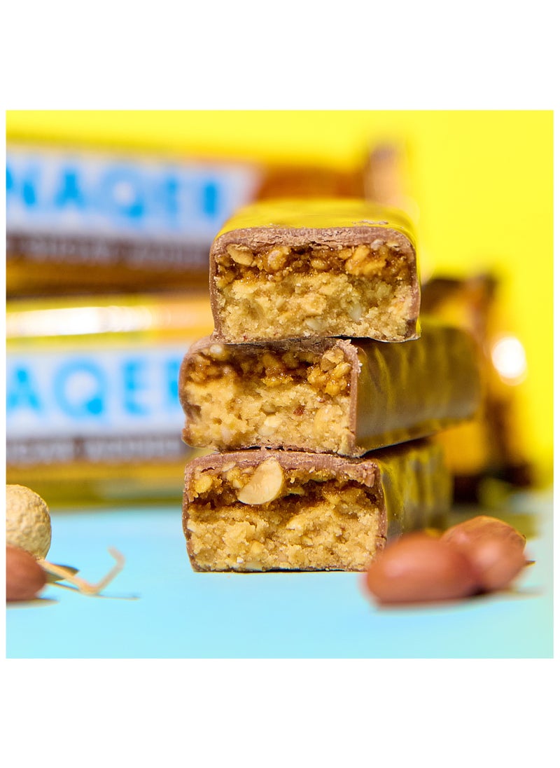 Snaq Fabriq - SNAQER Chocolate Protein bar with Peanuts and Caramel No Sugar Added 12x50g - Image 1
