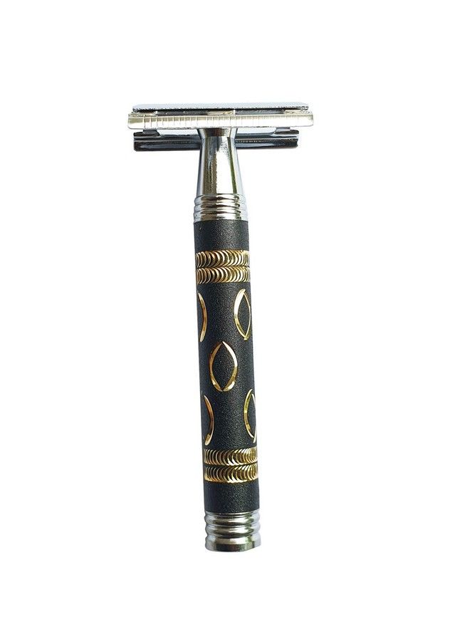 Foreign Holics Stylish Premium Look Black Golden Safety Razor For Men & Boys (Pack Of 1) - Image 3