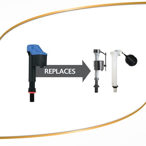 Korky 528T Replacement TOTO Toilet Fill Valve - Fits G-Max and Power Gravity Toilets -Easy to Install -Made in USA, Black - Image 3