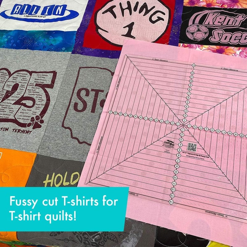 Creative Grids 37cm Square It Up & Fussy Cut Ruler for Quilting - Image 3