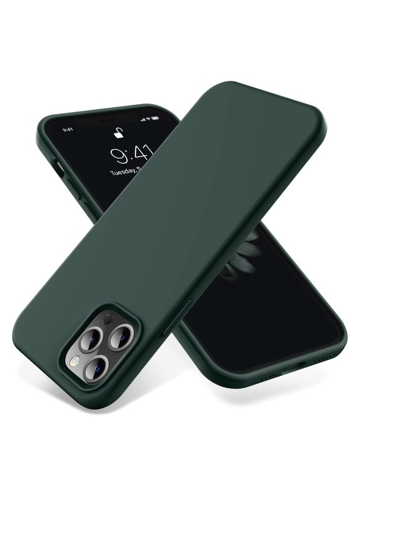 Generic - Compatible with iPhone 15 Pro Case, Liquid Silicone Case, Full Body Protective Cover, Shockproof, Slim Phone Case, Anti-Scratch Soft Microfiber Lining, 6.1 inch (Alpine Green) - Image 1