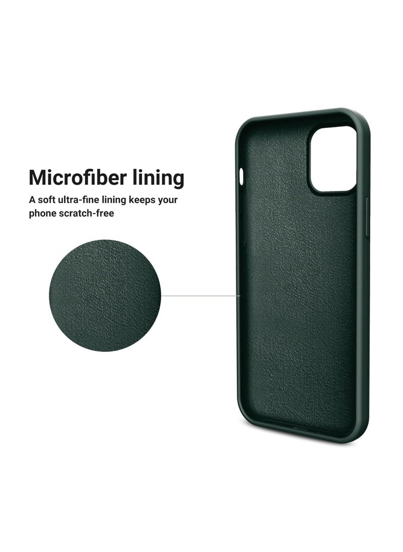 Generic - Compatible with iPhone 15 Pro Case, Liquid Silicone Case, Full Body Protective Cover, Shockproof, Slim Phone Case, Anti-Scratch Soft Microfiber Lining, 6.1 inch (Alpine Green) - Image 1