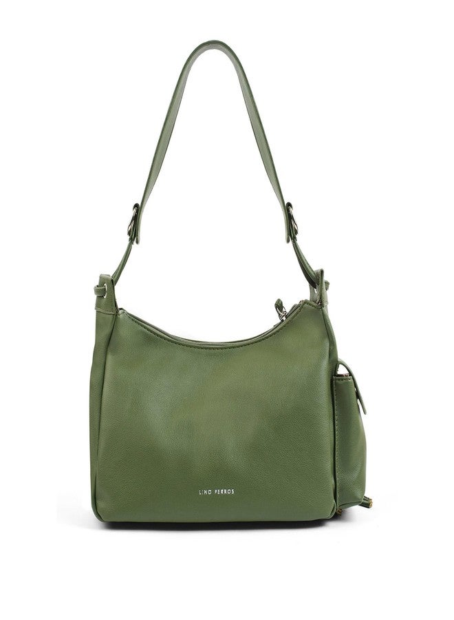 Lino Perros Harper Utility Shoulder Bag Olive - Image 4