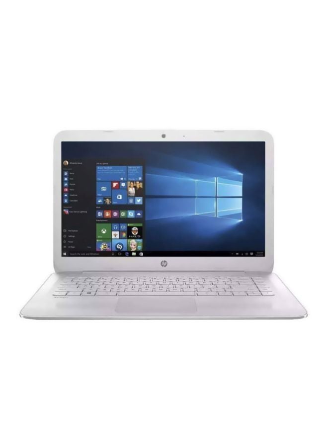 HP Stream 14-CB Laptop With 14-Inch Display, Celeron Processor/4GB RAM/64GB eMMC Flash Drive/Intel UHD Graphics 600 White - Image 1