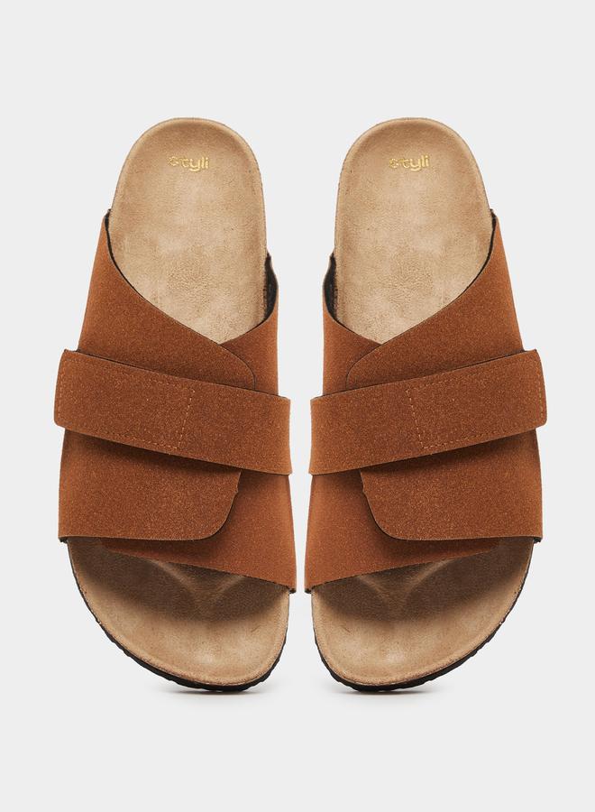 Styli Thick Band Strap Flatform Sole Sandals - Image 5