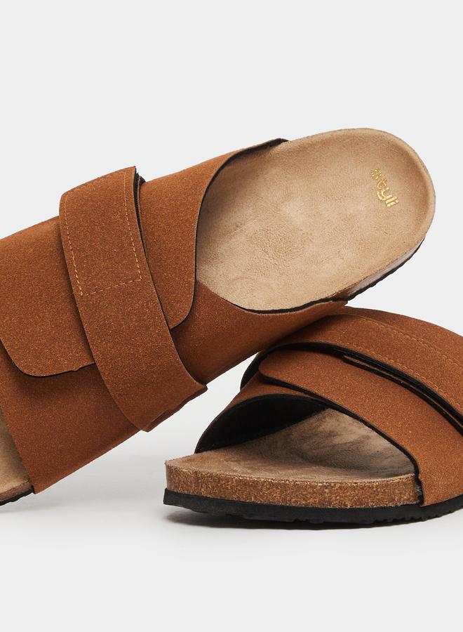 Styli Thick Band Strap Flatform Sole Sandals - Image 3