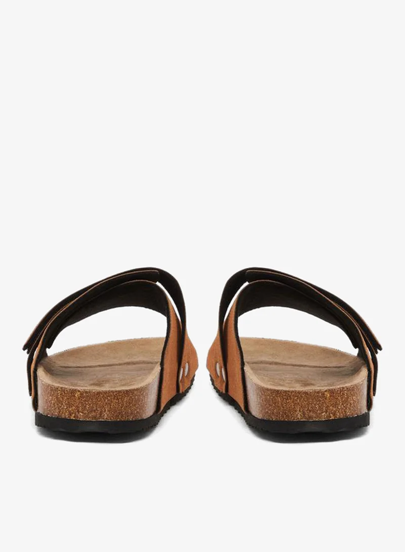 Styli Beige Styli Thick Band Strap Flatform Sole Sandals for Men | Best Price UAE