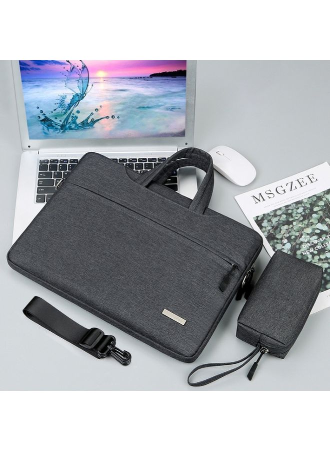 Handbag Laptop Bag Inner Bag with Shoulder Strap/Power Bag, Size:12 inch(Dark Grey)
