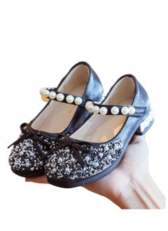 Generic Girls shoes little girl leather shoes soft sole princess shoes children's crystal shoes  - Image 1