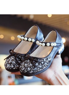 Generic Girls shoes little girl leather shoes soft sole princess shoes children's crystal shoes  - Image 2