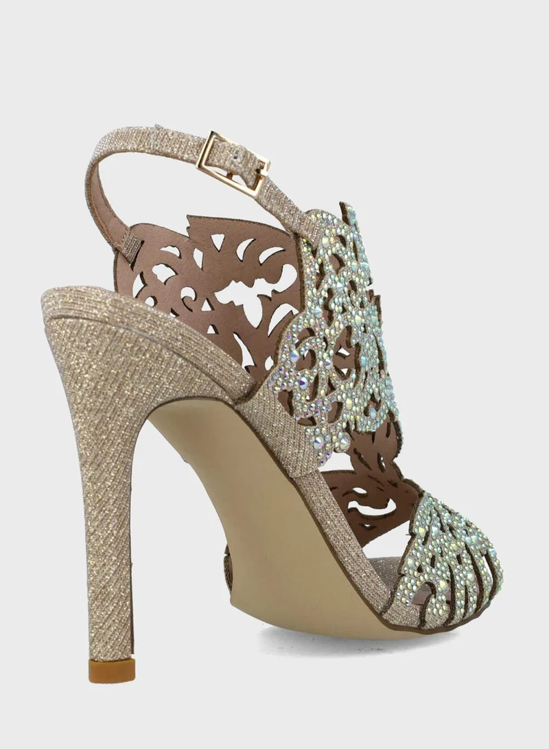 MENBUR Ankle Strap High Heel Sandals