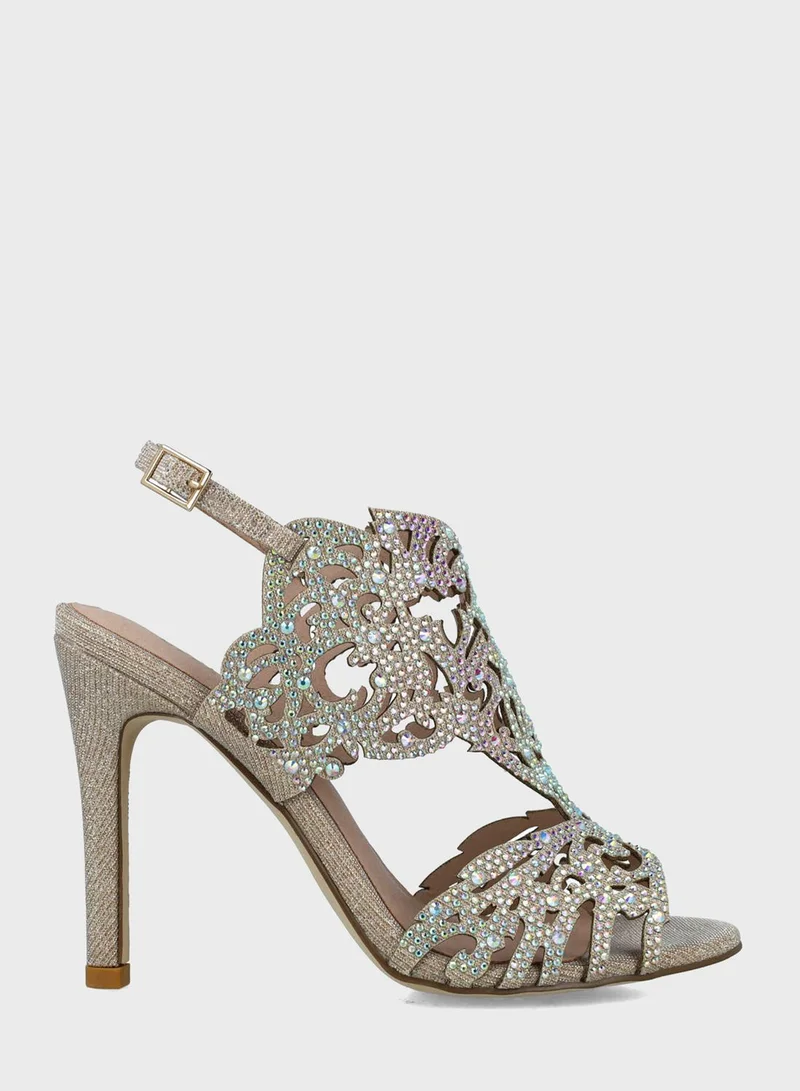 MENBUR Ankle Strap High Heel Sandals