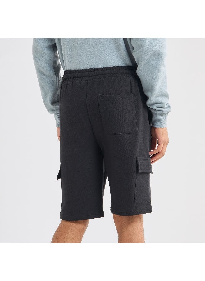 FAV - Solid Flexi Waist Shorts with Drawstring Closure - Image 1