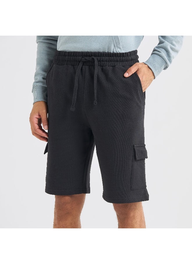 FAV - Solid Flexi Waist Shorts with Drawstring Closure - Image 1