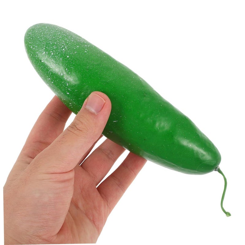 Lifelike Artificial Cucumber Models 8pcs Green Vegetable Decor for Kitchen Party Display - Image 5