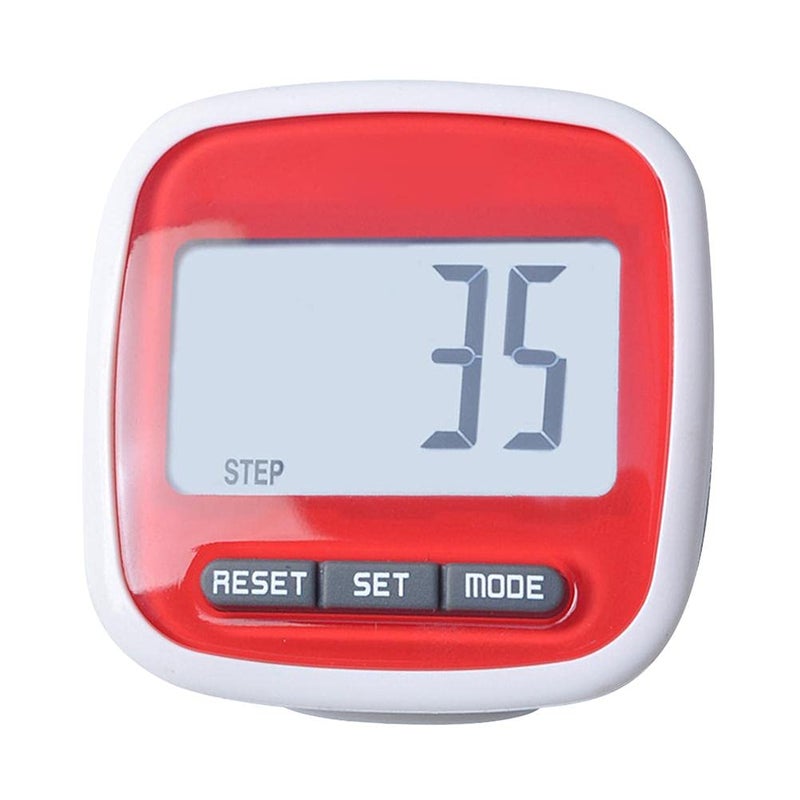 NOENNULL Simple LCD Display Pedometer Step Counter 3D Pedometer Running Passometric Counter with Clip - Image 2