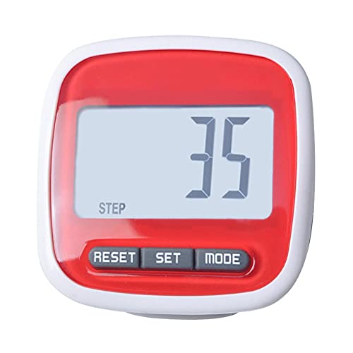 NOENNULL Simple LCD Display Pedometer Step Counter 3D Pedometer Running Passometric Counter with Clip - Image 1