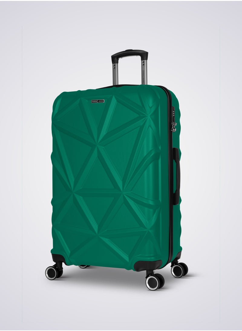 PARAJOHN Matrix 20-Inch Small ABS Hard Case Cabin Luggage Trolley Bag with 8 Spinner Wheels and Lock – Oil Green  - Image 1