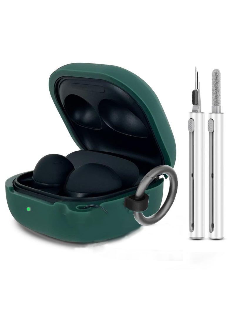 Silicone Case Compatible with Samsung Galaxy Buds Core Case (2025) with Cleaner Kit -Green - Image 1