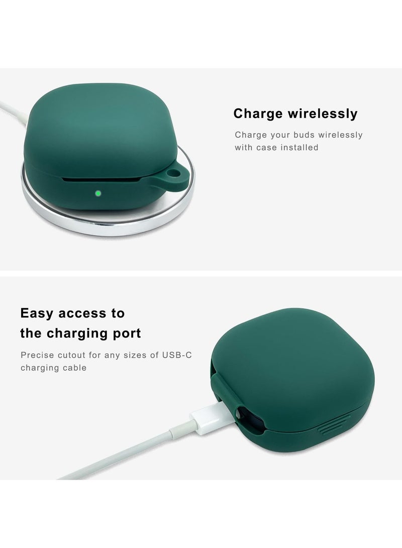 Silicone Case Compatible with Samsung Galaxy Buds Core Case (2025) with Cleaner Kit -Green - Image 5