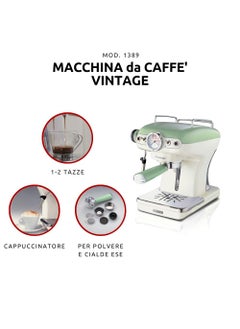 Ariete Ariete 1389 Espresso coffee machinecoffee makerEspresso coffee maker Italian Brand Green A DeLonghi Company  - Image 2