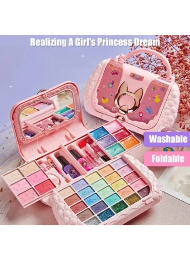 Dream Beauty Kids Makeup Kit for Girl, 49PCS Washable Real Makeup Set for Girls with Portable Bag, Safe  Non-Toxic Kids Make Up Toys for Girls Aged 3+ Year Old (Unicorn-B) ﻿ - Image 3